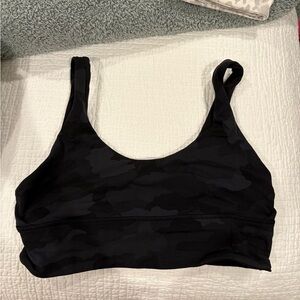 lululemon athletica Black Camouflage Sports Bra